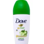 Dove Go Fresh Cucumber & Green Tea roll-on antiperspirant.